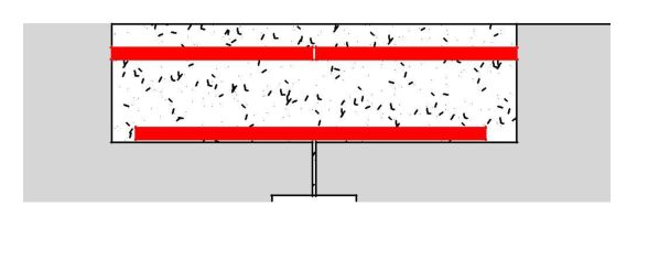 Schematic diagram of the steel connection point in the prefabricated slab splice