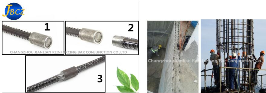 type of connection of rebar couplers with CE certificated upset forging parallel thread machine 12-40mm