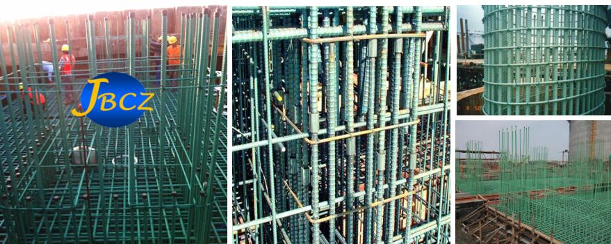 Epoxy coated rebar connection