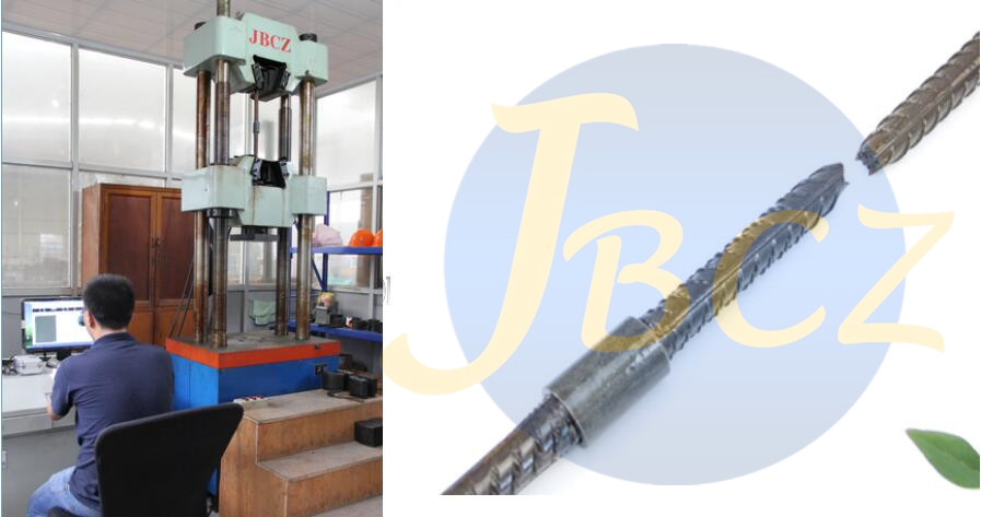 Test result about rebar couplers With JB-2014 Automatic Upset Forging Parallel Thread Machine 