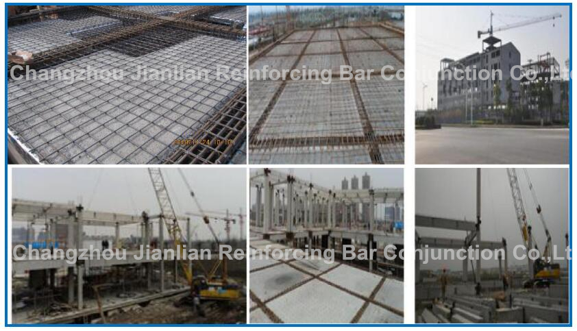 The connection of bottom structure and main structure at site