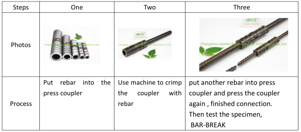 The priciple and method of cold extrusion press connection with JB-16-40 Type Cold Extrusion Press Machine